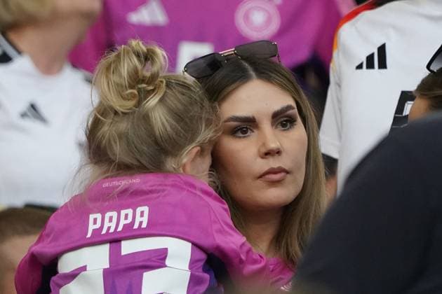 EURO 2024, Football, UEFA Euro 2024, EM 2024, Group stage, Group A, Germany Hungary, 19 06 2024, Stuttgartarena Stuttgart Alicia Andrich wife of Robert Andrich Germany, action, single image