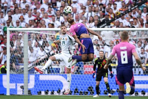 Jonathan Tah Germany , Barnabas Varga Hungary , v re 19 06 2024, European Football Championship 2024, Preliminary round, 2 Matchday Germany Hungary 2 0 Stuttgart MHP Arena Baden Württemberg Germany Team2