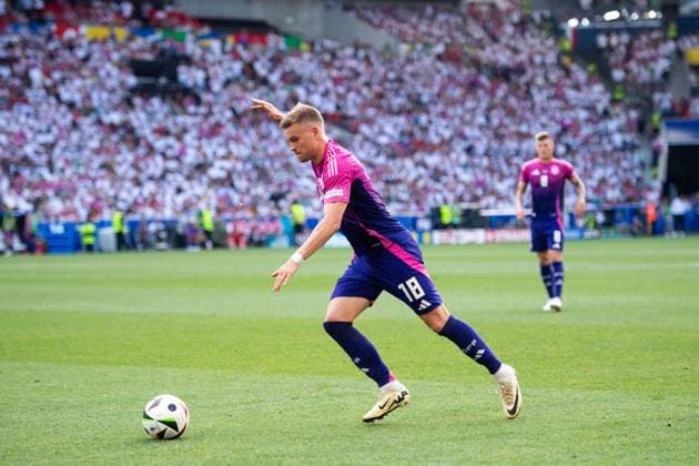Maximilian Mittelstaedt Germany, 18 on the ball, GER, Germany GER vs Hungary HUN , European Football Championship, UEFA EURO 2024, Group A, Matchday 2, 19 06 2024 GER, Germany GER vs Hungary HUN , European Football Championship, UEFA EURO 2024, Group A, Matchday 2, 19 06 2024 Stuttgart Copyright: xEibner-Pressefoto Memmlerx EP_MMR