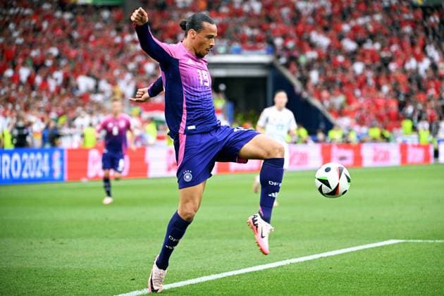 Football, European Championship, EURO 2024, Group A, MHP Arena Stuttgart Germany Hungary 2 0 Leroy Sane GER Action, single image