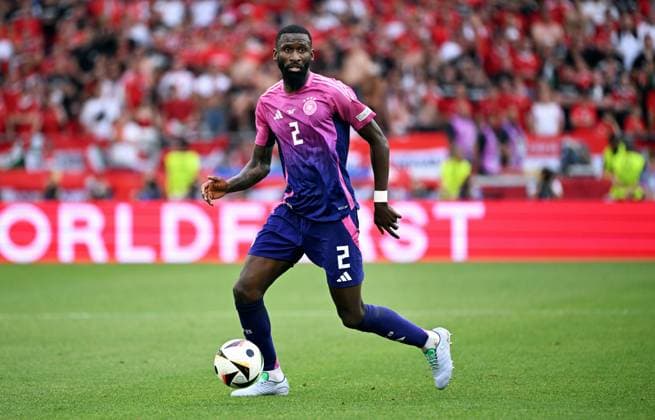 Football, European Championship, EURO 2024, Group A, MHP Arena Stuttgart Germany Hungary 2 0 Antonio Rüdiger GER Action, single image