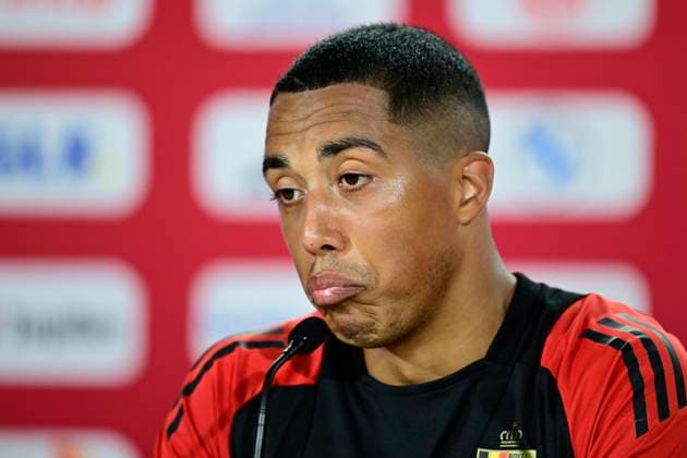 Sport Bilder des Tages Belgium Media Activities - UEFA EURO, EM, Europameisterschaft,Fussball 2024 20 06 2024 FREIBERG AM NECKA, GERMANY - JUNE 20 : Tielemans Youri midfielder of Belgium talking to the press during a press conference, PK, Pressekonferenz of the Belgian Red Devils at the UEFA EURO 2024 European Football Championship tournament on June 20, 2024 in Freiberg am Necka, Germany, 20 06 2024 Freiberg am Necka Germany  Copyright: xPeterxDexVoechtx