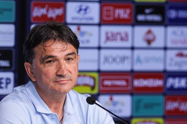PXL_Zlatko Dalic press conference, PK, Pressekonferenz Zlatko Dalic, Head Coach of Croatia, speaks to the media in Neuruppin, Germany on 20. June 2024. LukaxStanzl PIXSELL