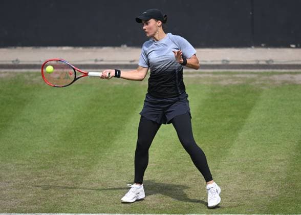 Anhelina Kalinina of Ukraine in action during her second round match Rothesay Classic Birmingham, Day 4, Tennis, Edgbaston Priory Club, Birmingham, UK - 20 June 2024  Copyright: xAnnaxGowthorpe Shutterstockx 14543327l