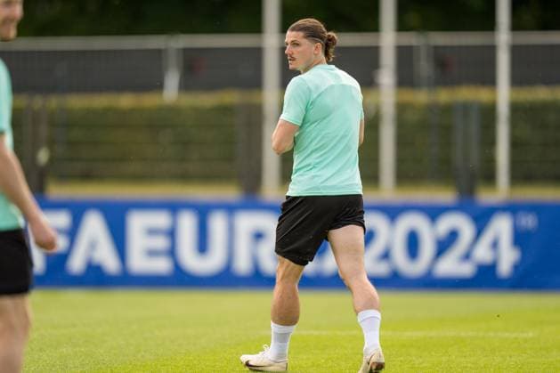 SOCCER - UEFA EURO, EM, Europameisterschaft,Fussball 2024 BERLIN,GERMANY,20.JUN.24 - UEFA EURO 2024, group stage, Austria vs Poland, preview, training Team AUT. Image shows Marcel Sabitzer (AUT).  GEPAxpictures xJohannesxFriedl