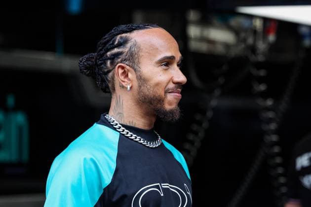 HAMILTON Lewis (gbr), Mercedes AMG F1 Team W15, portrait during the Formula 1 Aramco Gran Premio de Espana 2024, 10th round of the 2024 Formula One World Championship, WM, Weltmeisterschaft from June 21 to 23, 2024 on the Circuit de Barcelona-Catalunya, in Montmeló, Spain - F1 - SPANISH GRAND PRIX 2024 DPPI Panoramic  240620_R10_SPAGNA_DP_FG006637