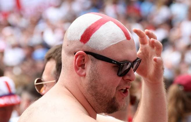 Fans vor dem Spiel der Fußball-Europameisterschaft EURO 2024 Dänemark-England in Frankfurt am Main , Hessen , Deutschland . Juni 20, 2024. Copyright: xx