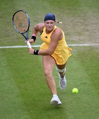 Diana Shnaider in action during her second round match Rothesay Classic Birmingham, Day 4, Tennis, Edgbaston Priory Club, Birmingham, UK - 20 June 2024  Copyright: xAnnaxGowthorpe Shutterstockx 14543327aa
