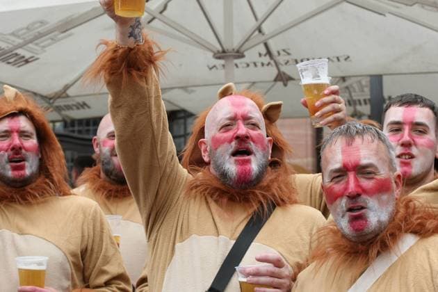 EURO 2024, Denmark - England, Fans before the match