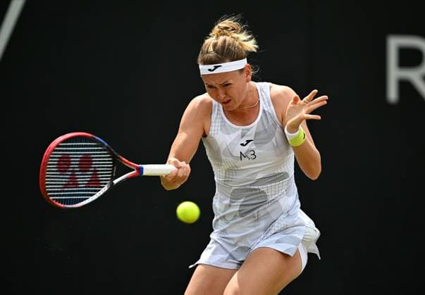 Marie Bouzkova of the Czech Republic in action during her second round match Rothesay Classic Birmingham, Day 4, Tennis, Edgbaston Priory Club, Birmingham, UK - 20 June 2024  Copyright: xAnnaxGowthorpe Shutterstockx 14543327aj