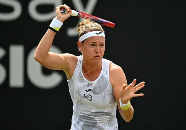 Marie Bouzkova of the Czech Republic in action during her second round match Rothesay Classic Birmingham, Day 4, Tennis, Edgbaston Priory Club, Birmingham, UK - 20 June 2024  Copyright: xAnnaxGowthorpe Shutterstockx 14543327ak