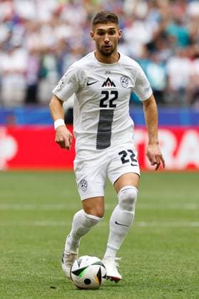 MUNCHEN, 20-06-2024, Allianz Arena. European Football Championship Euro2024, Group stage match no.18 between Slovenia and Serbia, Slovenia player Adam Cerin Slovenia - Serbia (Euro2024)  x25540697x Copyright: