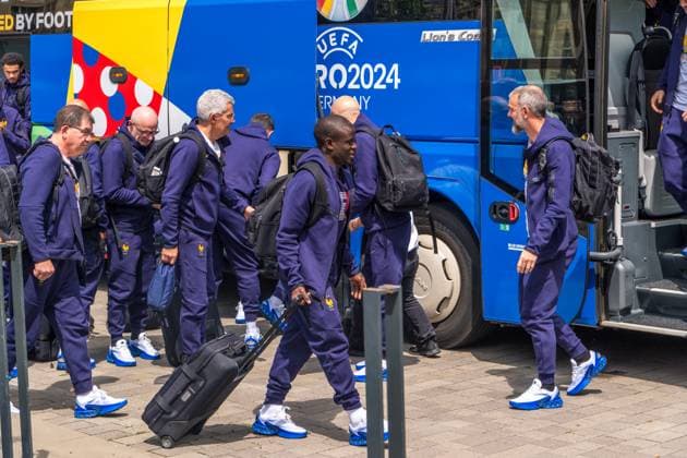 EURO 2024, France national team, arrival in Leipzig