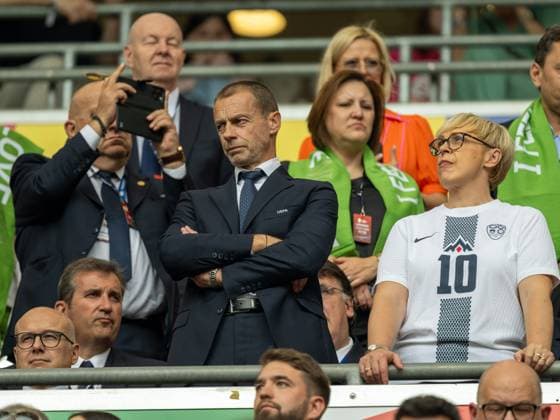 Aleksander Äaeferin UEFA , GER, Slovenia SVN vs Serbia SRB , European Football Championship, UEFA EURO 2024, Group E, Matchday 2, 20 06 2024, GER, Slovenia SVN vs Serbia SRB , European Football Championship, UEFA EURO 2024, Group E, Matchday 2, 20 06 2024 Munich Copyright: xEibner-Pressefoto SaschaxWaltherx EP_SWA
