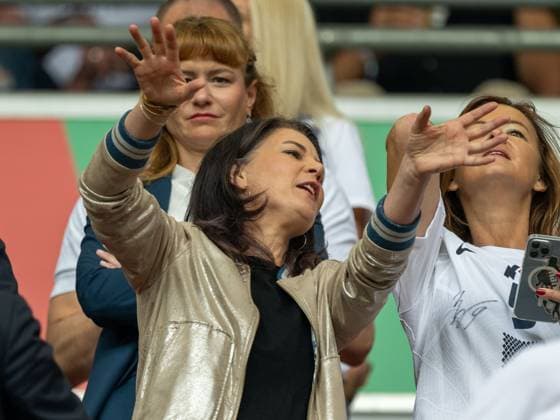 Annalena Baerbock Foreign Minister Germany , GER, Slovenia SVN vs Serbia SRB , European Football Championship, UEFA EURO 2024, Group E, Matchday 2, 20 06 2024, GER, Slovenia SVN vs Serbia SRB , European Football Championship, UEFA EURO 2024, Group E, Matchday 2, 20 06 2024 Munich Copyright: xEibner-Pressefoto SaschaxWaltherx EP_SWA