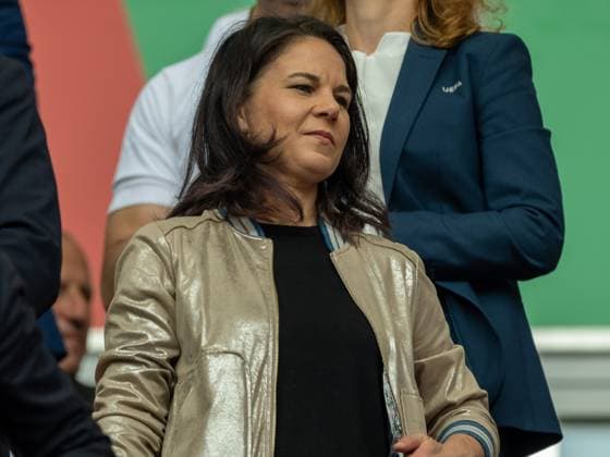 Annalena Baerbock Foreign Minister Germany , GER, Slovenia SVN vs Serbia SRB , European Football Championship, UEFA EURO 2024, Group E, Matchday 2, 20 06 2024, GER, Slovenia SVN vs Serbia SRB , European Football Championship, UEFA EURO 2024, Group E, Matchday 2, 20 06 2024 Munich Copyright: xEibner-Pressefoto SaschaxWaltherx EP_SWA
