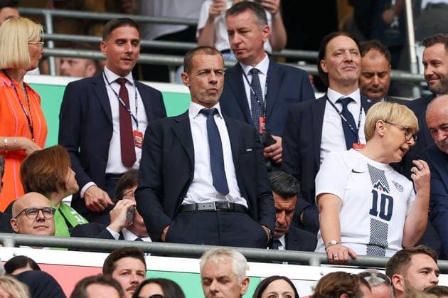 UEFA President Aleksander Ceferin, Slovenia vs Serbia Football, UEFA Euro 2024, Group stage, 2 Matchday, 20 06 2024 Munich Bavaria Germany Copyright: xkolbert-press ChristianxKolbertx