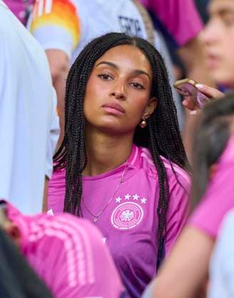 Aaliyah Mohamed, girlfriend of Florian Wirtz, Nr. 17 DFB in the group stage match GERMANY - HUNGARY 2-0 of the UEFA European Championships 2024 on Jun 19, 2024 in Stuttgart, Germany.