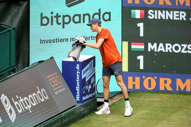 photo Jannik SINNER ITA Tennis Tournament Terra Wortmann Cup at Gerry Weber Sportpark OWL Arena in Halle Westfalen Thu 20 06 2024