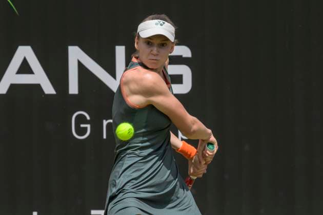 GER, Berlin, ecotrans Ladies Open 2024, WTA 500, at Steffi Graf Stadium Berlin, LTTC Rot Weiss e V , In this match Veronika Kudermetova vs Elena Rybakina KAZ will meet, In the picture Elena Rybakina 20 06 2024, Credit HMB Media Uwe Koch Alamy Live News Copyright: HMBxMedia UwexKoch