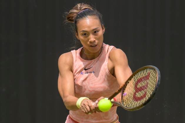 GER, Berlin, ecotrans Ladies Open 2024, WTA 500, at Steffi Graf Stadium Berlin, LTTC Rot Weiss e V , In this match Katerina Siniakova CZE vs Qinwen Zheng CHN will meet In the picture Qinwen Zheng CHN, 20 06 2024, Credit HMB Media Uwe Koch Alamy Live News Copyright: HMBxMedia UwexKoch