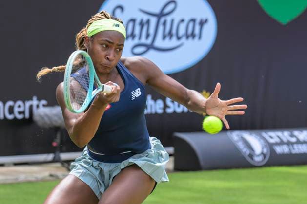 GER, Berlin, ecotrans Ladies Open 2024, WTA 500, at Steffi Graf Stadium Berlin, LTTC Rot Weiss e V , In this match Coco Gauff USA vs Ekaterina Alexandrova will meet In the picture Coco Gauff, 20 06 2024, Credit HMB Media Uwe Koch Alamy Live News Copyright: HMBxMedia UwexKoch