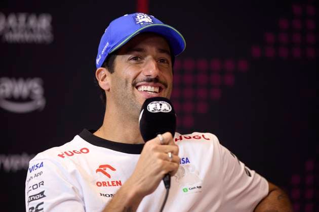 F1 Grand Prix of Spain - Previews Daniel Ricciardo of Australia and Visa Cash App RB Formula One Team attends the press conference, PK, Pressekonferenz during the press conference during previews ahead of the F1 Grand Prix of Spain at Circuit de Barcelona-Catalunya on June 20, 2024, in Barcelona, Spain. Barcelona Circuit de Barcelona-Catalunya Catalunya Spain RL_GPF1ESP24_00078 Copyright: xRicardoxLarreinax