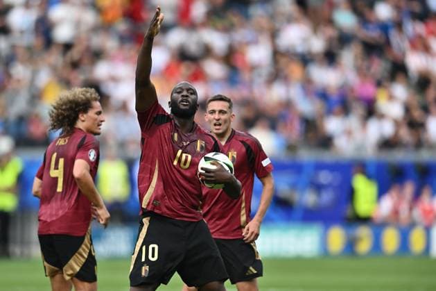 FRANKFURT AM MAIN, GERMANY - JUNE 17: Romelu Lukaku of Slovakia controls ball during the UEFA EURO, EM, Europameisterschaft,Fussball 2024 group stage match between Belgium and Slovakia at Frankfurt Arena on June 17, 2024 in Frankfurt am Main, Germany. Photo by Sebastian Frej Belgium v Slovakia: Group E - UEFA EURO 2024 Copyright: xSebastianxFrejx