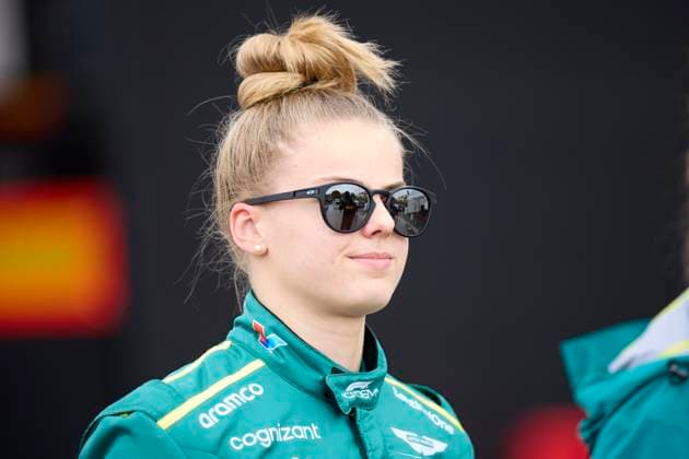 F1 Grand Prix of Spain - Previews Tina Hausmann of Switzerland and PREMA Racing looks on during previews ahead of the F1 Grand Prix of Spain at Circuit de Barcelona-Catalunya on June 20, 2024, in Barcelona, Spain. Barcelona Circuit de Barcelona-Catalunya Catalunya Spain RL_GPF1ESP24_00110 Copyright: xRicardoxLarreinax