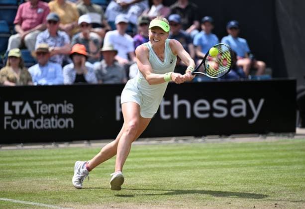 Harriet Dart of Great Britain in action during her second round match Rothesay Classic Birmingham, Day 4, Tennis, Edgbaston Priory Club, Birmingham, UK - 20 June 2024  Copyright: xAnnaxGowthorpe Shutterstockx 14543327ax