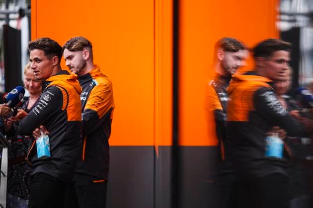 NORRIS Lando (gbr), McLaren F1 Team MCL38, portrait during the Formula 1 Aramco Gran Premio de Espana 2024, 10th round of the 2024 Formula One World Championship, WM, Weltmeisterschaft from June 21 to 23, 2024 on the Circuit de Barcelona-Catalunya, in Montmeló, Spain - F1 - SPANISH GRAND PRIX 2024 DPPI Panoramic  240620_R10_SPAGNA_DP_EA020587