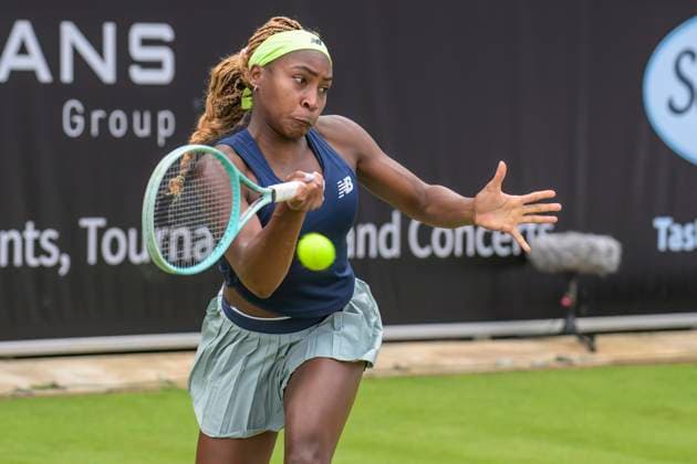 GER, Berlin, ecotrans Ladies Open 2024, WTA 500, at Steffi Graf Stadium Berlin, LTTC Rot Weiss e V , In this match Coco Gauff USA vs Ekaterina Alexandrova will meet In the picture Coco Gauff, 20 06 2024, Copyright: HMBxMedia UwexKoch