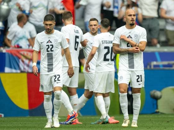 Goal for 1 0 by Zan Karnicnik Slovenia, 02 , GER, Slovenia SVN vs Serbia SRB , European Football Championship, UEFA EURO 2024, Group E, Matchday 2, 20 06 2024, GER, Slovenia SVN vs Serbia SRB , European Football Championship, UEFA EURO 2024, Group E, Matchday 2, 20 06 2024 Munich Copyright: xEibner-Pressefoto SaschaxWaltherx EP_SWA