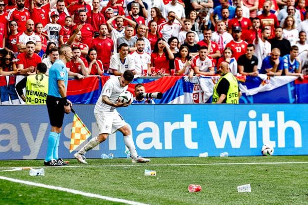 MUNCHEN, 20-06-2024, Allianz Arena. European Football Championship Euro2024, Group stage match no.18 between Slovenia and Serbia, Slovenia - Serbia (Euro2024)  x25541874x Copyright: