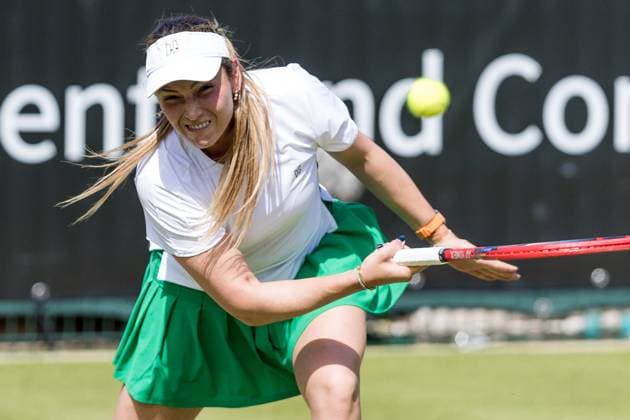 20th June 2024; Rot Weiss Tennis Club, Grunewald, Berlin, Germany; ecotrans WTA, Tennis Damen Ladies 500 Tennis Open Berlin, Day 4; Donna Vekic during her womens singles match versus Jessica Pegula  ActionPlus12657356 FotoxOlimpik