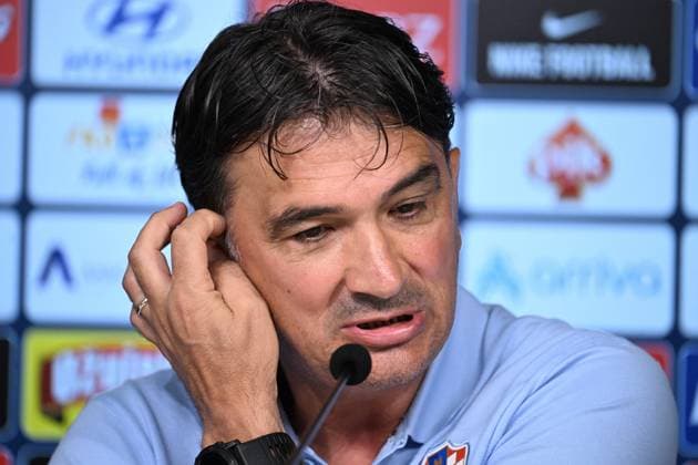 EURO 2024, Nationalteam Kroatien, Pressekonferenz Neuruppin, Germany, 200624. Volksparkstadion. The press conference, PK, Pressekonferenz of coach Zlatko Dalic after yesterday s match with Albania. In the photo: Zlatko Dalic. Photo: Ante Cizmic CROPIX Croatia Copyright: xxAntexCizmicx dalic_izjava8-200624
