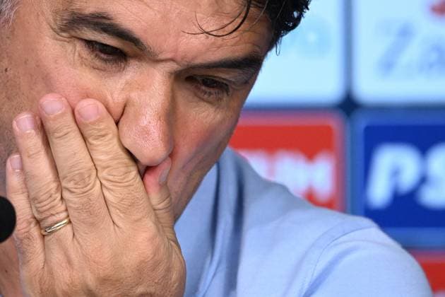 EURO 2024, Nationalteam Kroatien, Pressekonferenz Neuruppin, Germany, 200624. Volksparkstadion. The press conference, PK, Pressekonferenz of coach Zlatko Dalic after yesterday s match with Albania. In the photo: Zlatko Dalic. Photo: Ante Cizmic CROPIX Croatia Copyright: xxAntexCizmicx dalic_izjava9-200624