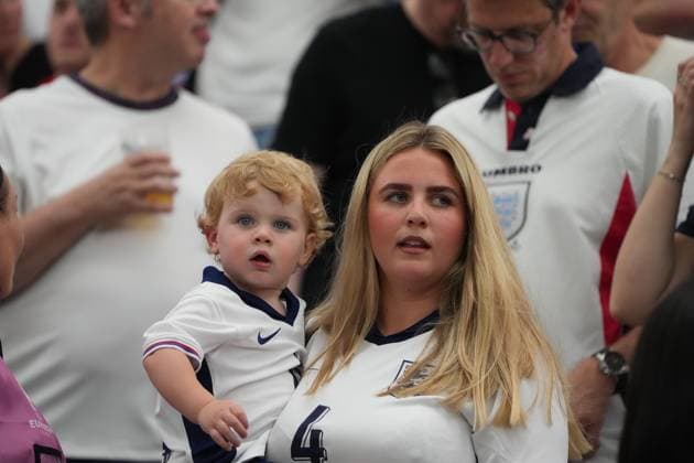 Family of Declan Rice England, 04 Frankfurt 20 06 2024 England vs Denmark, EURO2024 M17, Group C, EM Arena Frankfurt