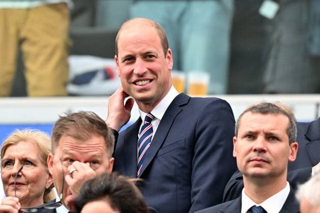 20 06 2024, xsltx, European Football Championship 2024, Denmark England emspor, v l Prince William of Wales heir apparent DFL DFB REGULATIONS PROHIBIT ANY USE OF PHOTOGRAPHS as IMAGE SEQUENCES and or QUASI VIDEO Frankfurt am Main