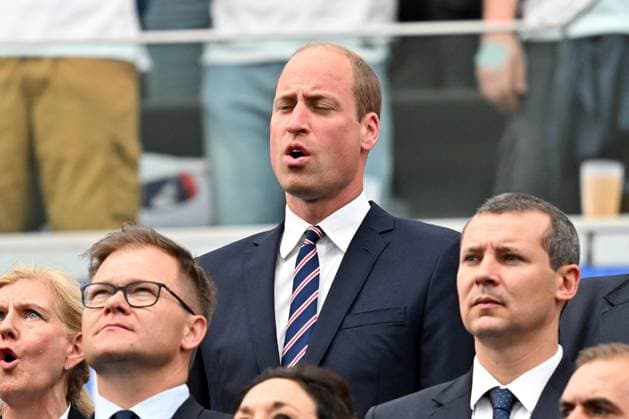 20 06 2024, xsltx, European Football Championship 2024, Denmark England emspor, v l Prince William of Wales heir apparent DFL DFB REGULATIONS PROHIBIT ANY USE OF PHOTOGRAPHS as IMAGE SEQUENCES and or QUASI VIDEO Frankfurt am Main