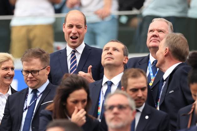 Fußball UEFA EURO 2024 Gruppe C Dänemark gegen England 20. Juni 2024 UEFA EURO 2024 Gruppe C Dänemark gegen England Prinz William Foto Simon Stacpoole Abseits Frankfurt Deutschland  Copyright: xSimonxStacpoolexOffside