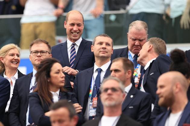 Fußball UEFA EURO 2024 Gruppe C Dänemark gegen England 20. Juni 2024 UEFA EURO 2024 Gruppe C Dänemark gegen England Prinz William Foto Simon Stacpoole Abseits Frankfurt Deutschland  Copyright: xSimonxStacpoolexOffside
