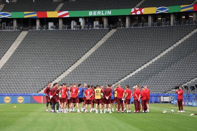 BERLIN 20.06.2024 TRENING REPREZENTACJI POLSKI NA EURO 2024 --- POLISH FOOTBALL national team, Nationalteam TRAINING SESSION ON EURO 2024 PILKARZE POLSKI FOT. PIOTR KUCZA FOTOPYK NEWSPIX.PL --- Newspix.pl POLAND OUT!  240620PYK0013