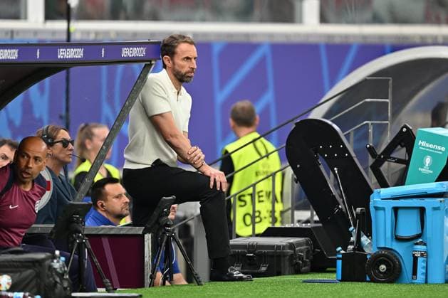 20 06 2024, xscotx, European Football Championship 2024, Denmark England, emspor, v l Coach Head Coach Gareth Southgate England Frankfurt am Main