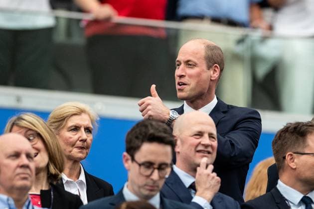 UEFA EURO 2024 Denmark England 20 06 2024 Prince William Arthur Philip Louis, Prince of Wales UEFA EURO 2024 Denmark England Frankfurt Arena, Frankfurt am Main 20 06 2024 Copyright: xBEAUTIFULxSPORTS Buriakovx