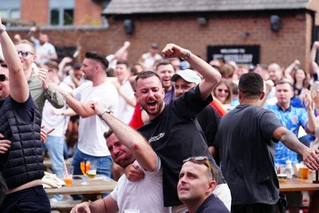 EURO 2024, Denmark - England, public viewing in Birmingham