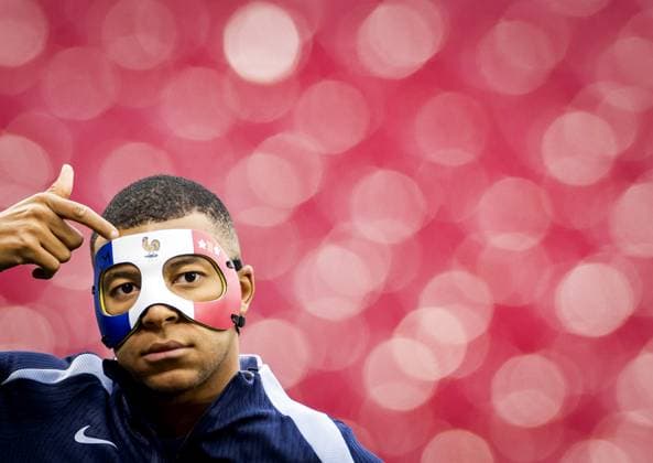 Sport Bilder des Tages LEIPZIG - Kylian Mbappe during a training session of the France national football team at the Leipzig Stadium on June 20, 2024 in Leipzig, Germany. France is preparing for the group match at the European Football Championship in Germany against the Netherlands. ANP KOEN VAN WEEL UEFA EURO, EM, Europameisterschaft,Fussball 2024 Germany 2024 xVIxANPxSportx xxANPxIVx 501595622 originalFilename: 501595622.jpg