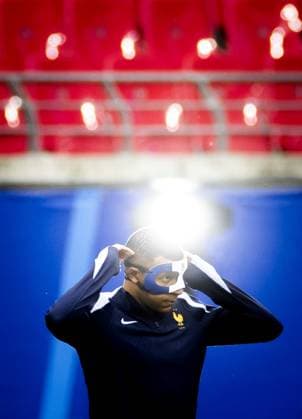 LEIPZIG - Kylian Mbappe during a training session of the France national football team at the Leipzig Stadium on June 20, 2024 in Leipzig, Germany. France is preparing for the group match at the European Football Championship in Germany against the Netherlands. ANP KOEN VAN WEEL UEFA EURO, EM, Europameisterschaft,Fussball 2024 Germany 2024 xVIxANPxSportx xxANPxIVx 501596698 originalFilename: 501596698.jpg