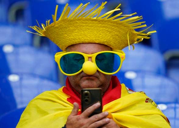 GER: Spain v Italy. UEFA EURO, EM, Europameisterschaft,Fussball 2024 Spain fans during the UEFA Euro 2024 match between Spain and Italy, Group B, date 2, played at Veltins-Arena stadium on June 20, 2024 in Gelsenkirchen, Germany. Contributor Copyright: xSergioxRuizx xPRESSINPHOTOx PS_240620_ESP_ITA_012