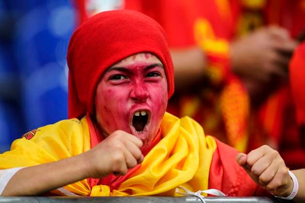 GER: Spain v Italy. UEFA EURO, EM, Europameisterschaft,Fussball 2024 Spain fans during the UEFA Euro 2024 match between Spain and Italy, Group B, date 2, played at Veltins-Arena stadium on June 20, 2024 in Gelsenkirchen, Germany. Contributor Copyright: xSergioxRuizx xPRESSINPHOTOx PS_240620_ESP_ITA_016